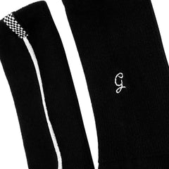Gerald’s Essentials Thick & Vertical Striped Black Socks – 2 pack
