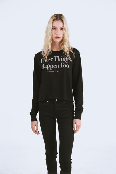 【as if calie】 GURLS BASIC CROP LONG SLEEVE T-SHIRT LONG SLEEVE - 에즈이프캘리(asifCALIE)