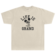 Cheer Up - Beige Tee