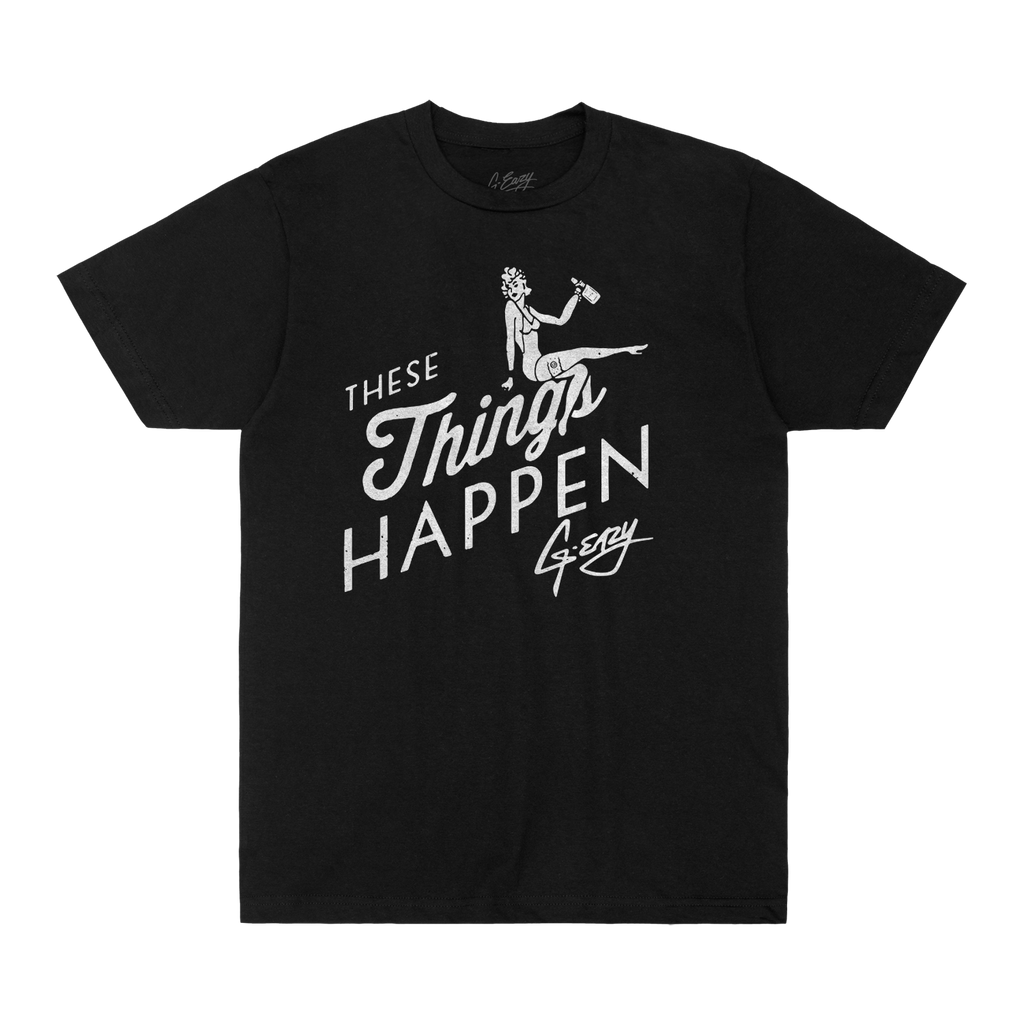 These Things Happen Black Tee