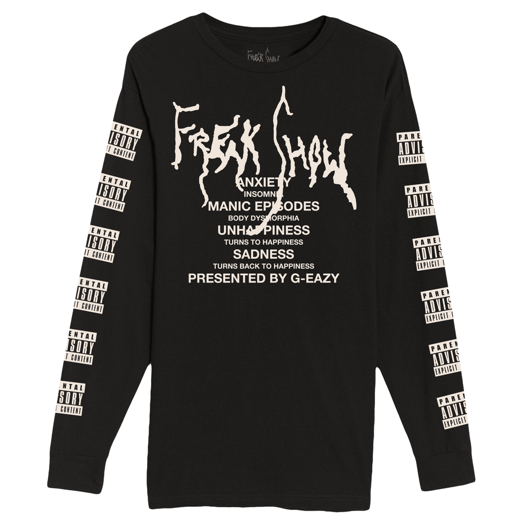 Freak Show Parental Advisory Black Long Sleeve